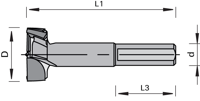 Tungsten Carbide 2 Flute 57.5mm Cylinder Head Drill Bit