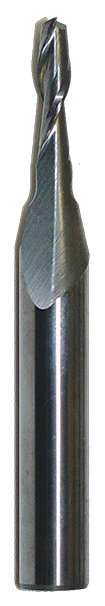 Solid Tungsten Carbide Upcut Spiral for Hard Plastics & Aluminum