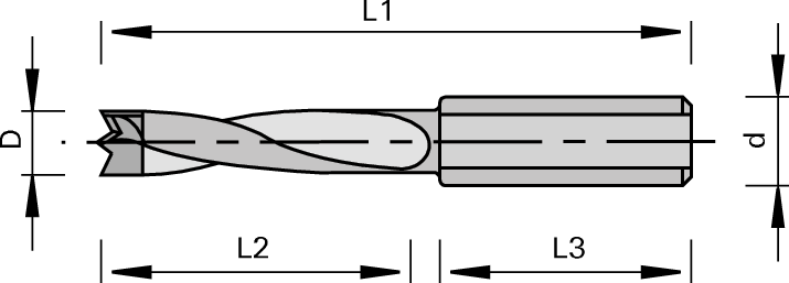 Tungsten Carbide Tipped 2 Flute 70mm Mosquito Dowel Bit