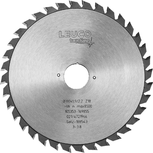 Topline Adjustable Scoring Saw Blades with Flat Teeth for Plastic Laminated Panels